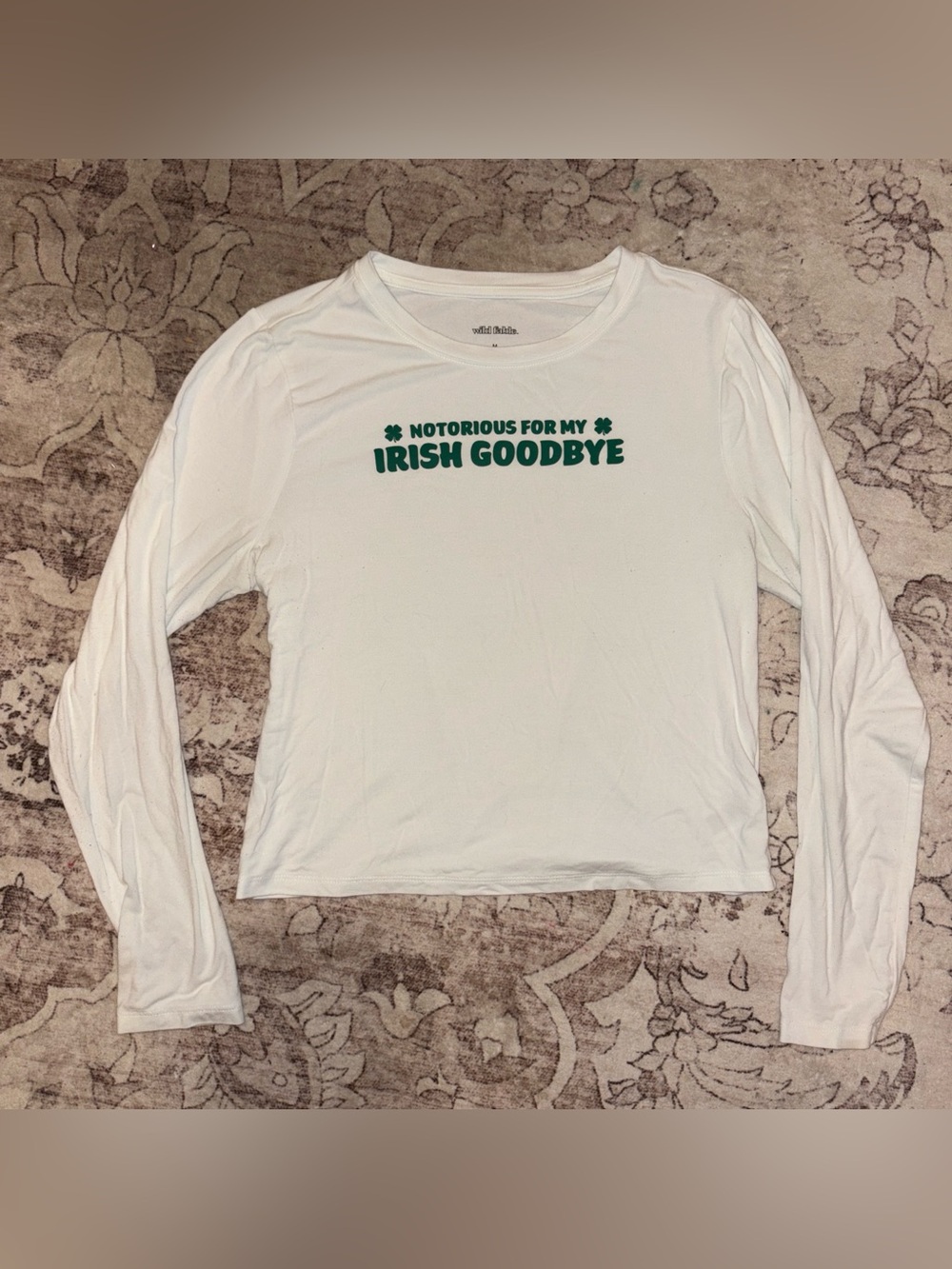 White Long Sleeve Graphic